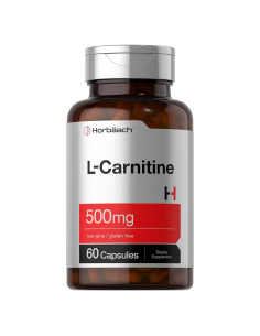 Suplemento L-Carnitina Horbaach 500mg 60 Cápsulas Sin Gluten