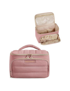 Bolsa de Maquillaje de Viaje BAGSMART Rosa Oscuro 23x14x11.5cm