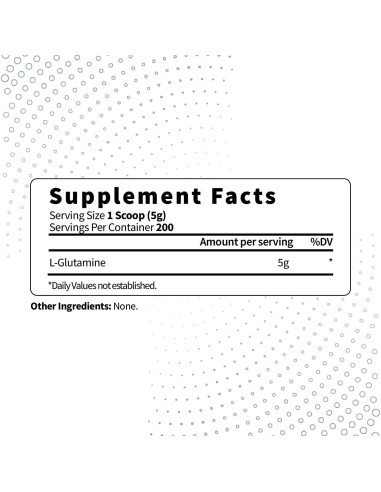L-Glutamina en Polvo Type Zero 0.99kg - Suplemento Vegano