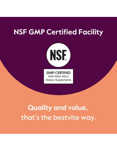 Suplemento L-Metionina 500mg Bestvite 120 Cápsulas Veganas