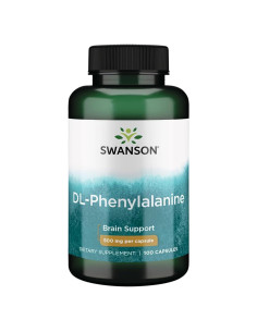 Aminoácidos Swanson DL-Fenilalanina 500 mg 100 Cápsulas