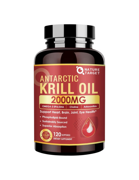 Aceite de Krill Nature Target 2000 mg Omega-3 120 Cápsulas