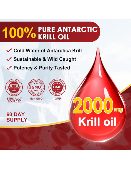 Aceite de Krill Nature Target 2000 mg Omega-3 120 Cápsulas