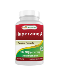 Huperzina A 400 mcg Mejores Naturales - 240 Tabletas Sin Gluten