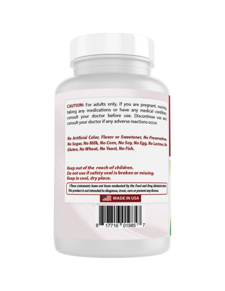 Huperzina A 400 mcg Mejores Naturales - 240 Tabletas Sin Gluten