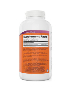 Now MSM 1000mg Cápsulas Veganas 400 Conteo Suplemento Azufre 2