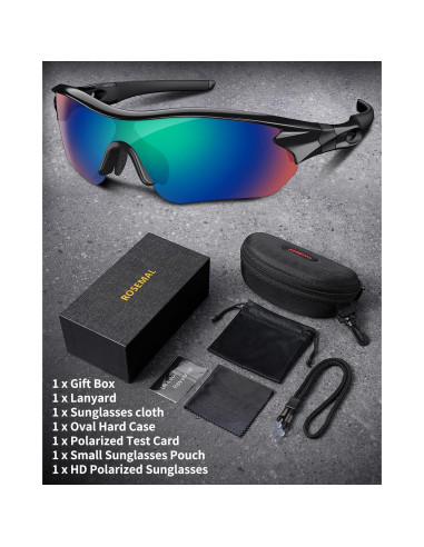Gafas de sol deportivas Rosemal 7221 polarizadas UV400