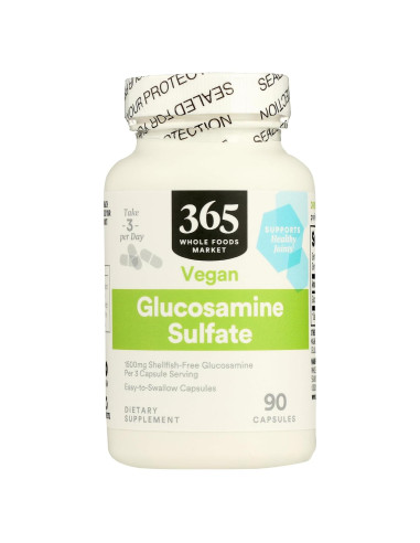 Glucosamina Sulfato Vegana 1500mg 90 Cápsulas 365 Whole Foods