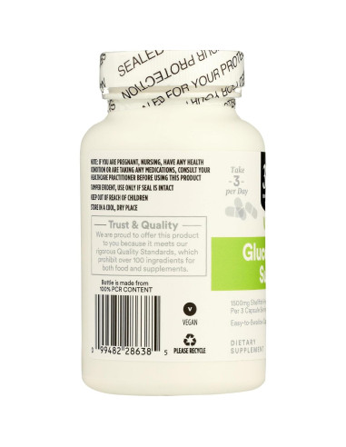 Glucosamina Sulfato Vegana 1500mg 90 Cápsulas 365 Whole Foods