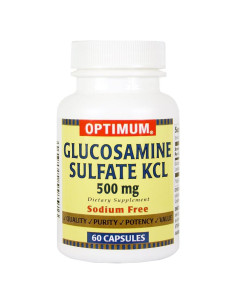 Cápsulas de Glucosamina Sulfato Optimum 500 mg 60 Unidades