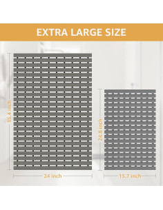 Alfombrilla de Ducha Antideslizante Yolife 90x60cm PVC Gris 2