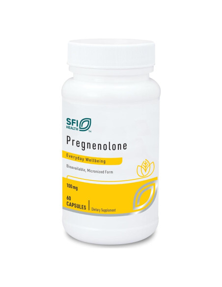 Klaire Labs Pregnenolona 100mg - Apoyo Memoria y Energía - 60 Cápsulas