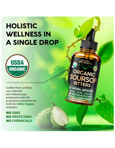 Extracto Líquido de Soursop Orgánico Nutra Harmony 59ml