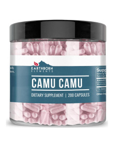 Camu Camu Elementos de la Tierra 200 Cápsulas Puras Sin Aditivos