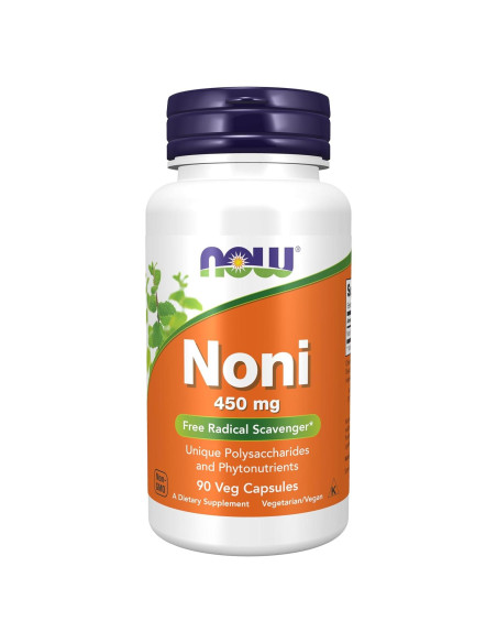 Suplemento Noni NOW Foods 450 mg 90 Cápsulas Veganas