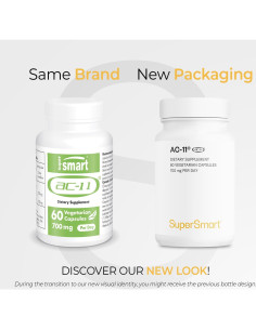 Suplemento AC-11 Supersmart 700mg - Extracto Una de Gato 60 Cápsulas 2