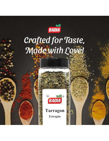Estragón Seco Badia 99 g - Hierba Aromática para Cocina Francesa