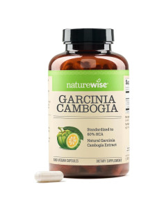 NatureWise Garcinia Cambogia 180 Cápsulas Veganas 60% HCA
