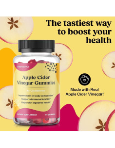 Gomitas de Vinagre de Sidra de Manzana ColonBroom 60 Unidades 2