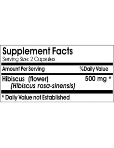 Flor de Hibisco 500mg - 200 Cápsulas Naturales Naturetition 2