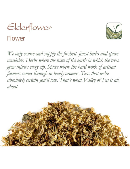 Té Herbal de Flor de Saúco Orgánico - Valley of Tea - 100g
