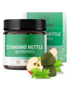 Gomitas de Ortiga Herbamama 7500mg - Soporte Urinario Vegano 60 Unidades