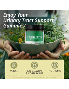 Gomitas de Ortiga Herbamama 7500mg - Soporte Urinario Vegano 60 Unidades 2