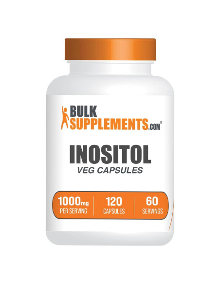 Cápsulas de Inositol 1000mg BulkSupplements - Vitamina B8 120 Unidades