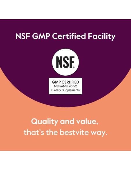 Glicina 1000mg Bestvite - 240 Cápsulas Vegetarianas Veganas