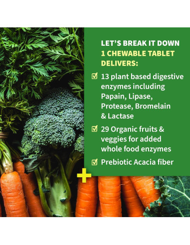 Enzimas Digestivas Orgánicas Dr. Formulado 90 Masticables Tropicales