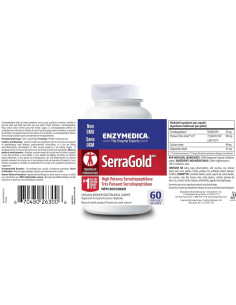 Suplemento Enzimático SerraGold Enzymedica 60 Cápsulas 2