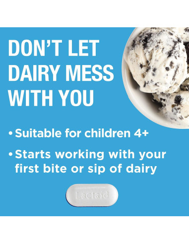 Lactaid Fuerza Original 120 Comprimidos 9000 FCC Lactasa