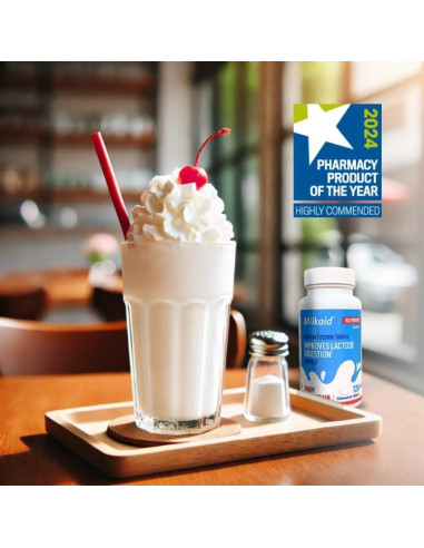 Tabletas Masticables Milkaid 120 Unidades Sabor Frambuesa