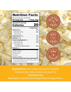 Proteína en Polvo de Clara de Huevo Judee 0.45 kg - Sin Gluten 2