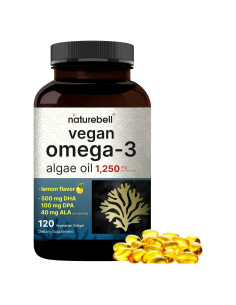 Suplemento Omega 3 Vegano NatureBell 120 Cápsulas 1250 mg