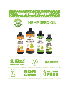 Aceite de Semilla de Cáñamo Manitoba Harvest 946ml Prensado en Frío 2