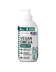 Aceite Omega 3 Vegano Chew + Heal 113.4 g para Perros