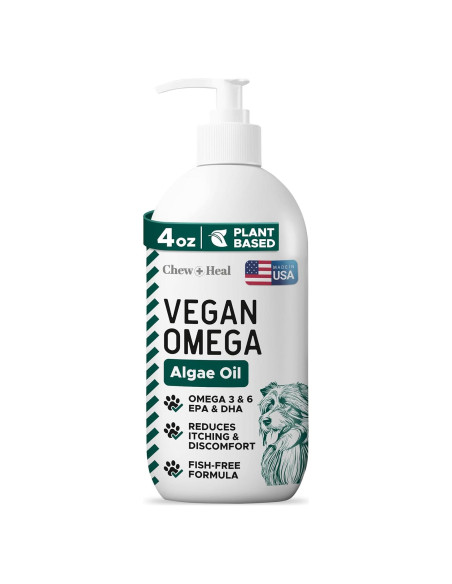 Aceite Omega 3 Vegano Chew + Heal 113.4 g para Perros