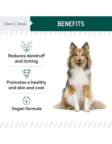 Aceite Omega 3 Vegano Chew + Heal 113.4 g para Perros