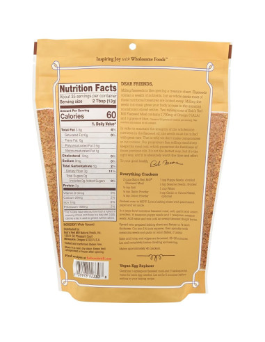 Harina de Semilla de Lino Bob's Red Mill 454g - Vegana, No GMO