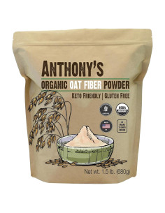 Fibra de Avena Orgánica Anthony 0.68 kg Sin Gluten Keto