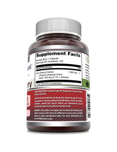 Suplemento de Cereza Ácida Amazing Formulas 1000 Mg 120 Cápsulas 2