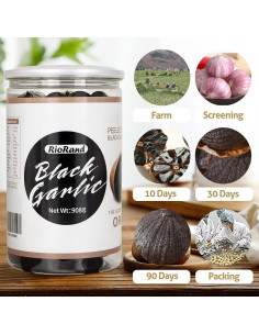 Ajo Negro RioRand 908g Entero Pelado Envejecido 90 Días 2