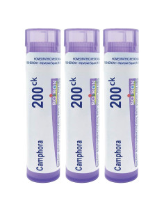 Boiron Camphora 200Ck Homeopatía Resfriado Común - 3 Paquetes (240 Gránulos)