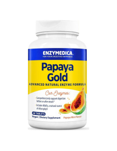 Enzymedica Papaya Gold 60 Tabletas Masticables Veganas