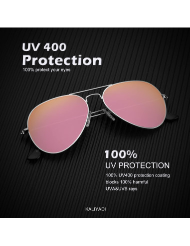Gafas de Sol KALIYADI Aviador Polarizadas 3 Piezas