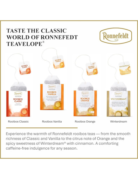 Té Herbal Rooibos Vainilla Ronnefeldt - 25 Bolsitas Individuales