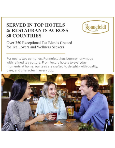 Té Herbal Rooibos Vainilla Ronnefeldt - 25 Bolsitas Individuales