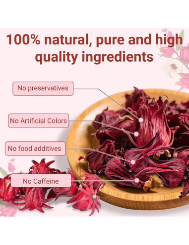 Bolsitas de Té de Hibisco Oryvox 50 Unidades 100% Naturales