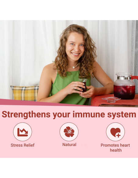 Bolsitas de Té de Hibisco Oryvox 50 Unidades 100% Naturales